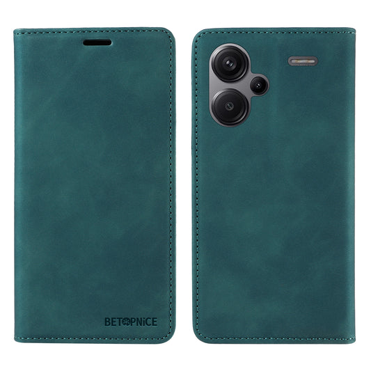 BETOPNICE 003 for Xiaomi Redmi Note 13 Pro+ 5G Wallet Case RFID Blocking Leather Cover - Green