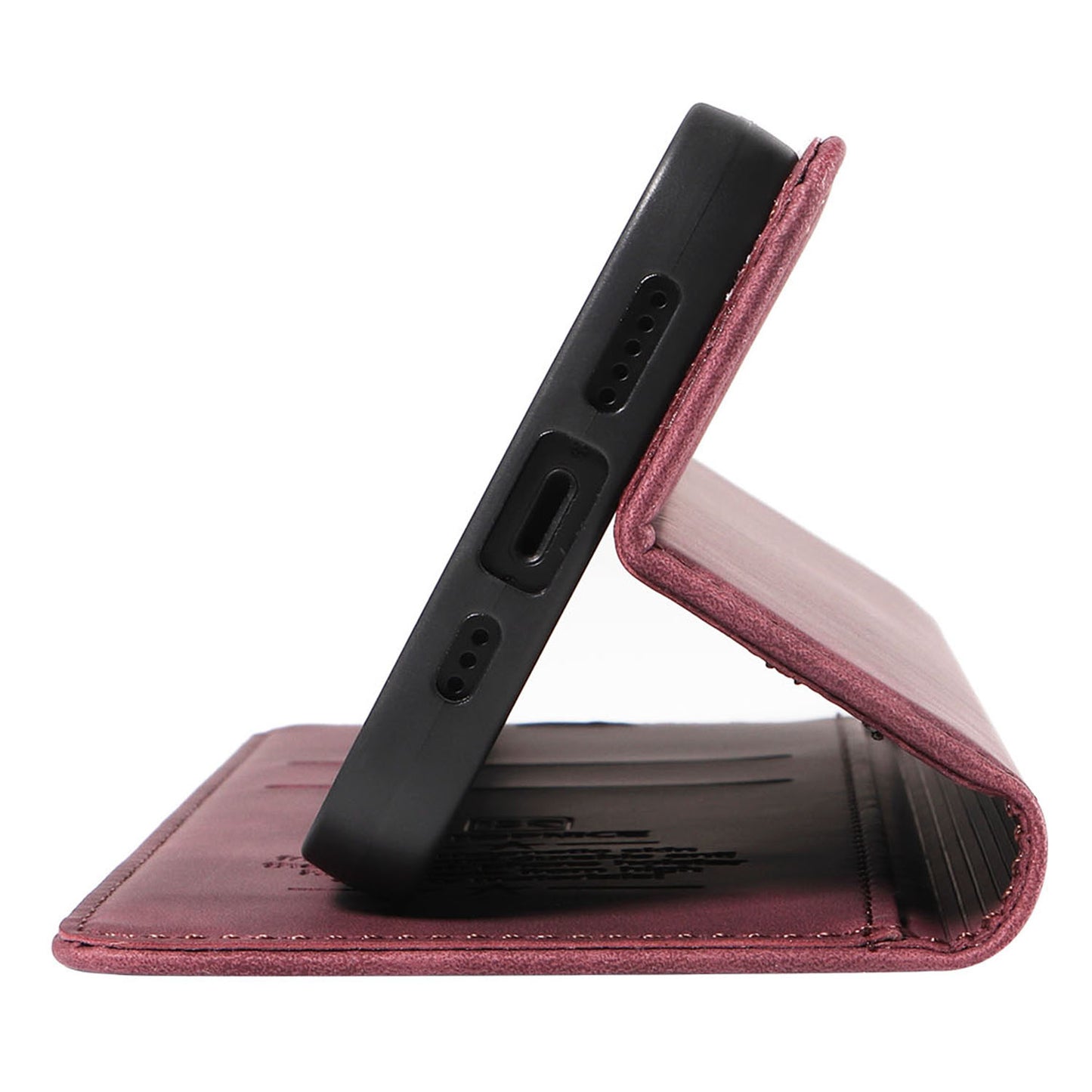 BETOPNICE 003 for Xiaomi Redmi Note 13 Pro+ 5G Wallet Case RFID Blocking Leather Cover - Red