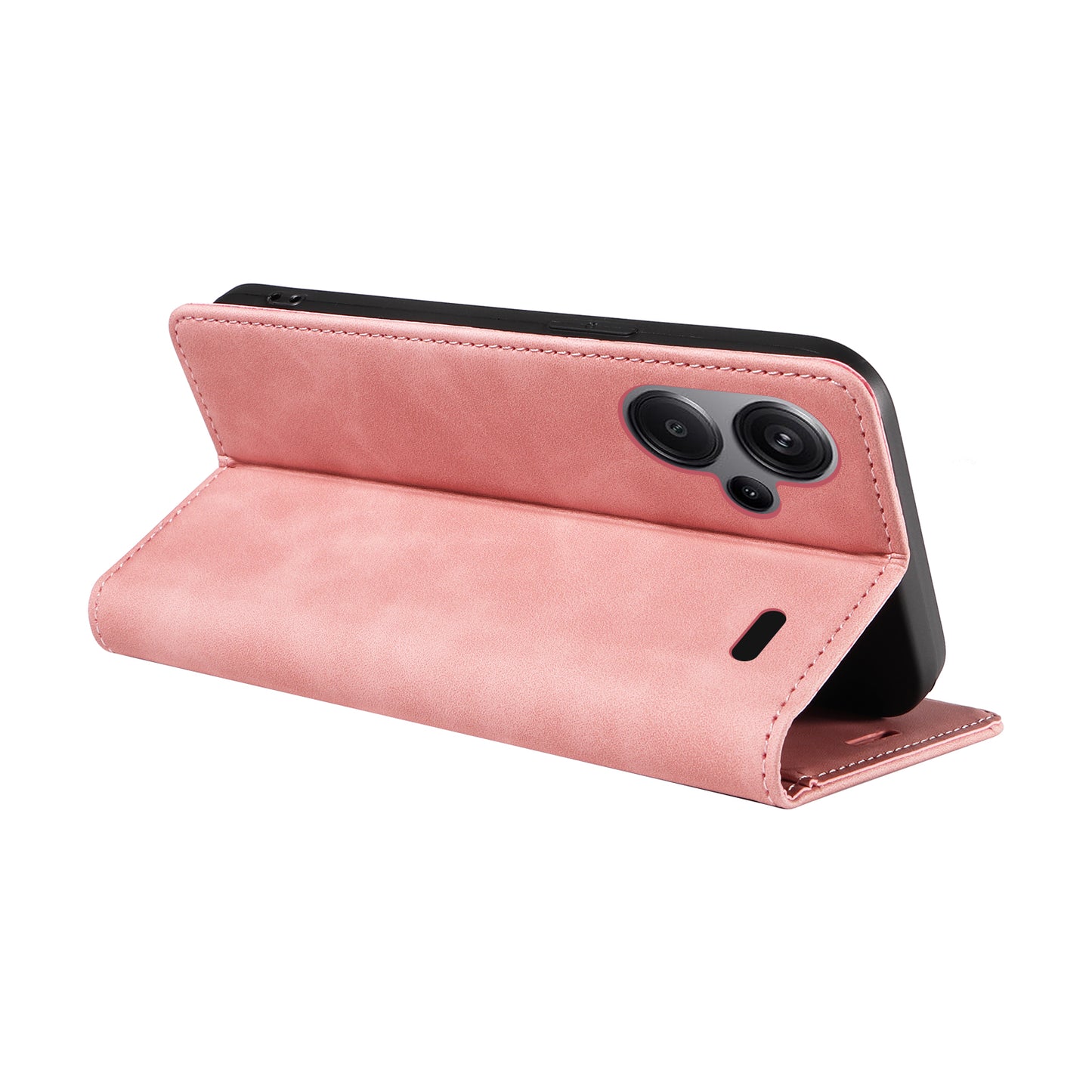 BETOPNICE 003 for Xiaomi Redmi Note 13 Pro+ 5G Wallet Case RFID Blocking Leather Cover - Pink