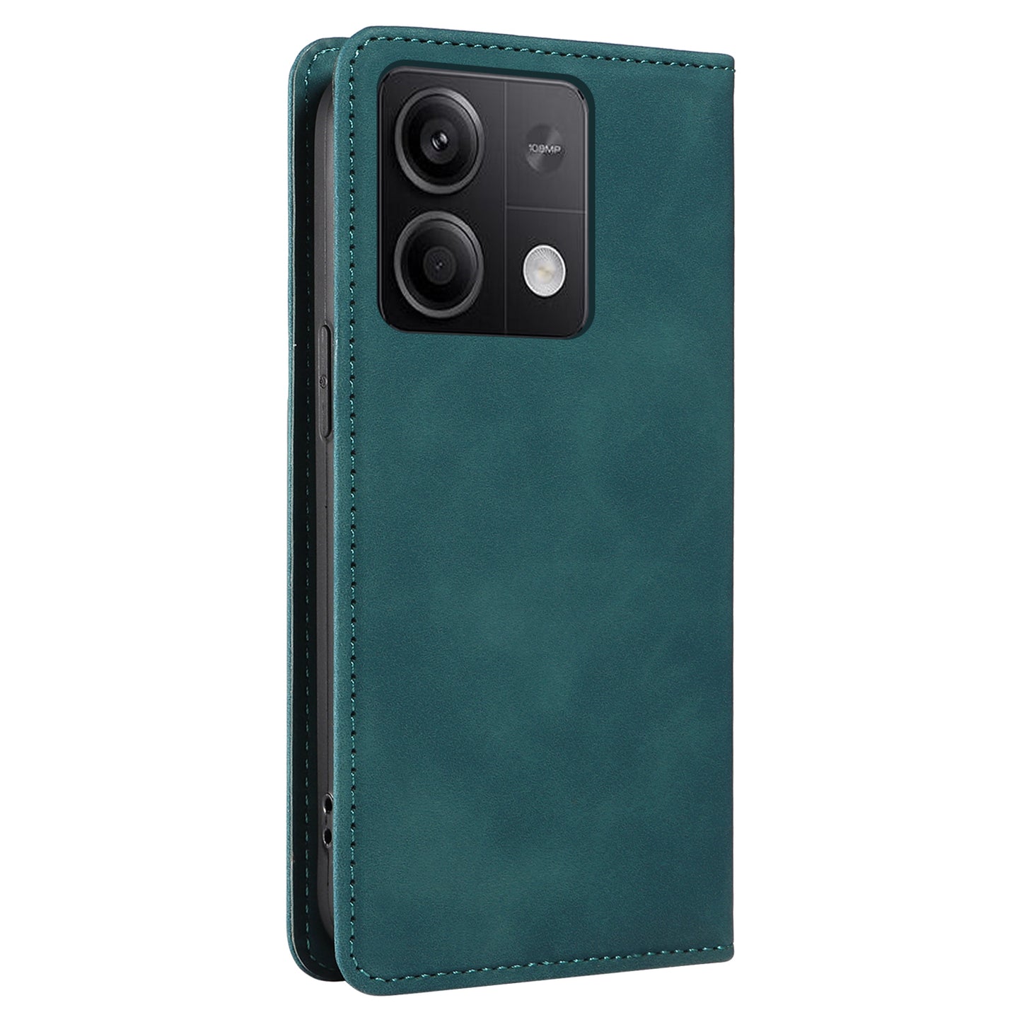 BETOPNICE 003 for Xiaomi Redmi Note 13 5G Leather Case RFID Blocking Stand Wallet - Green