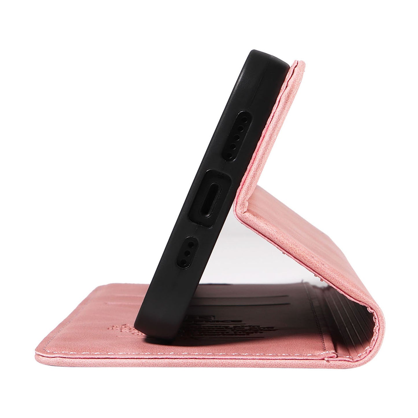 BETOPNICE 003 for Xiaomi Redmi Note 13 5G Leather Case RFID Blocking Stand Wallet - Pink