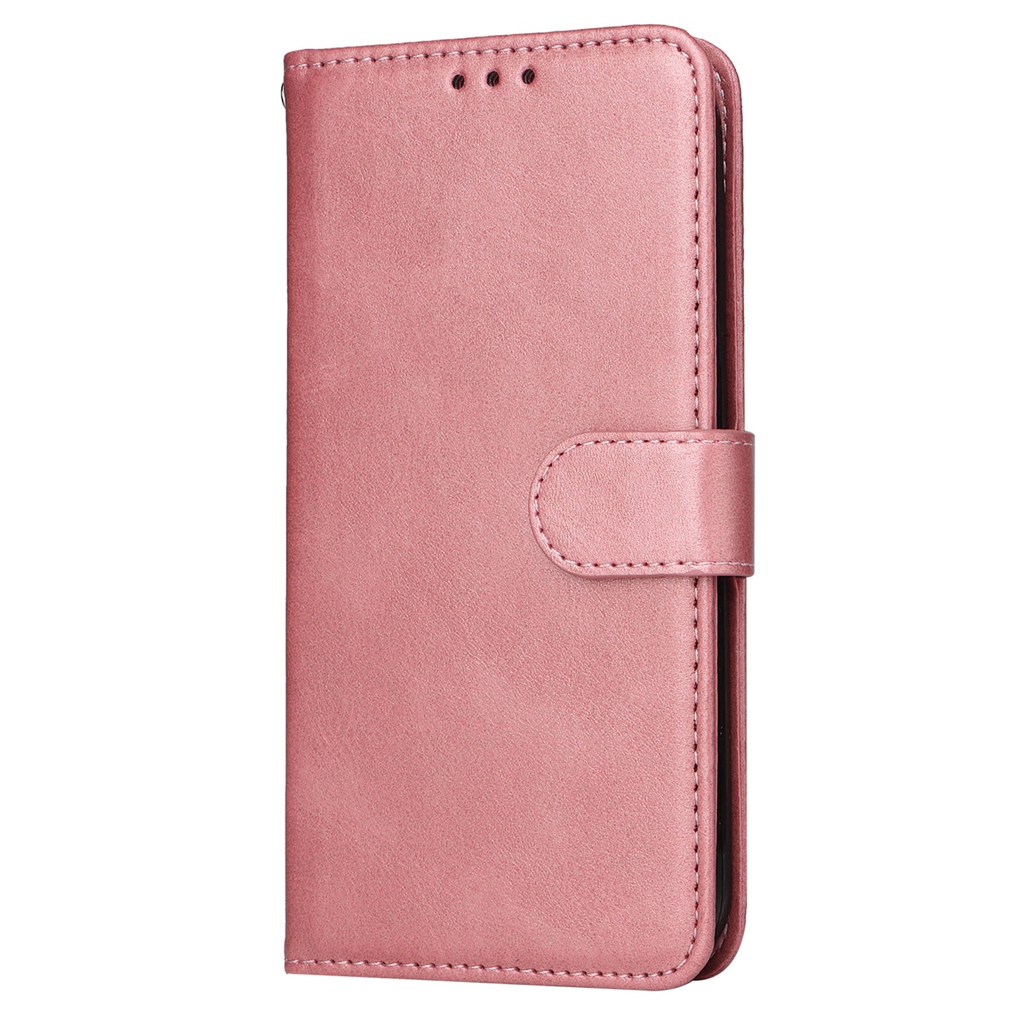 For Xiaomi Redmi Note 13 Pro+ 5G Leather Case Stand Cover Card Holder with Strap - Pink