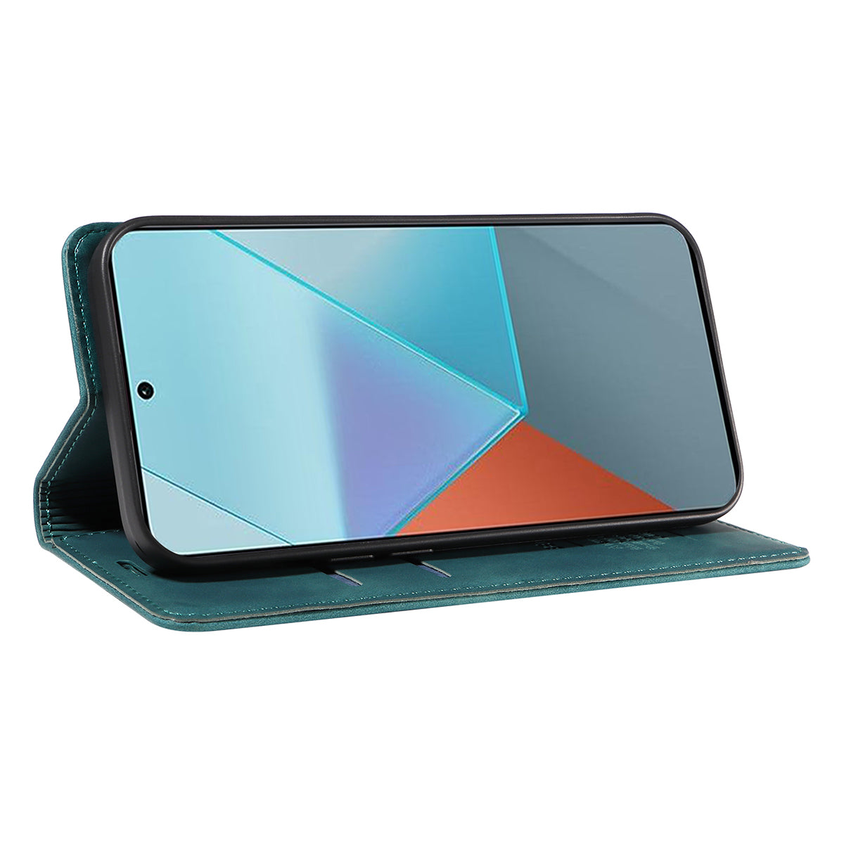 BETOPNICE 003 for Xiaomi Redmi Note 13 Pro 5G Case RFID Blocking Leather Cover with Card Holder - Green