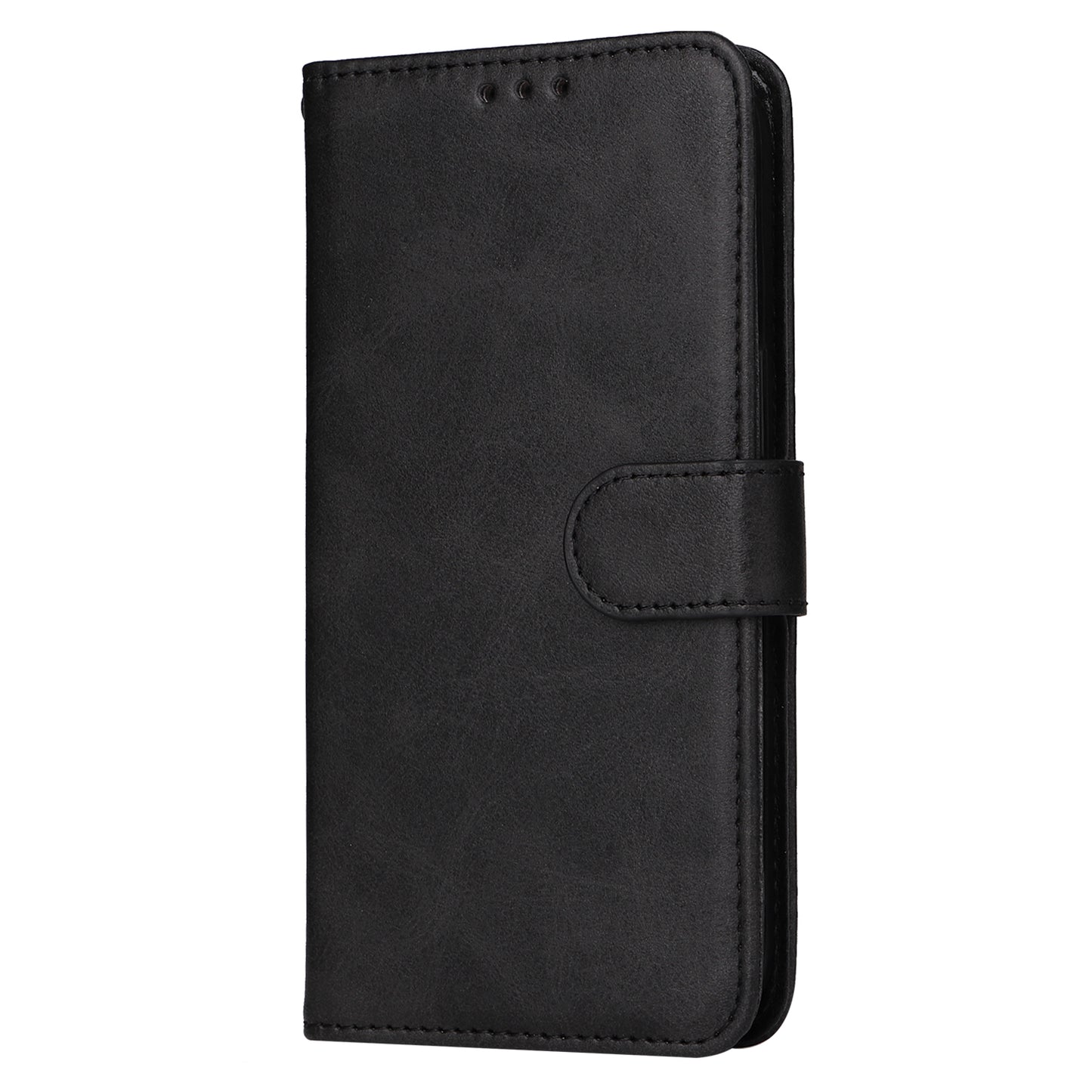 For Xiaomi Redmi Note 13 5G Case Stand Leather Phone Cover Wallet with Strap - Black