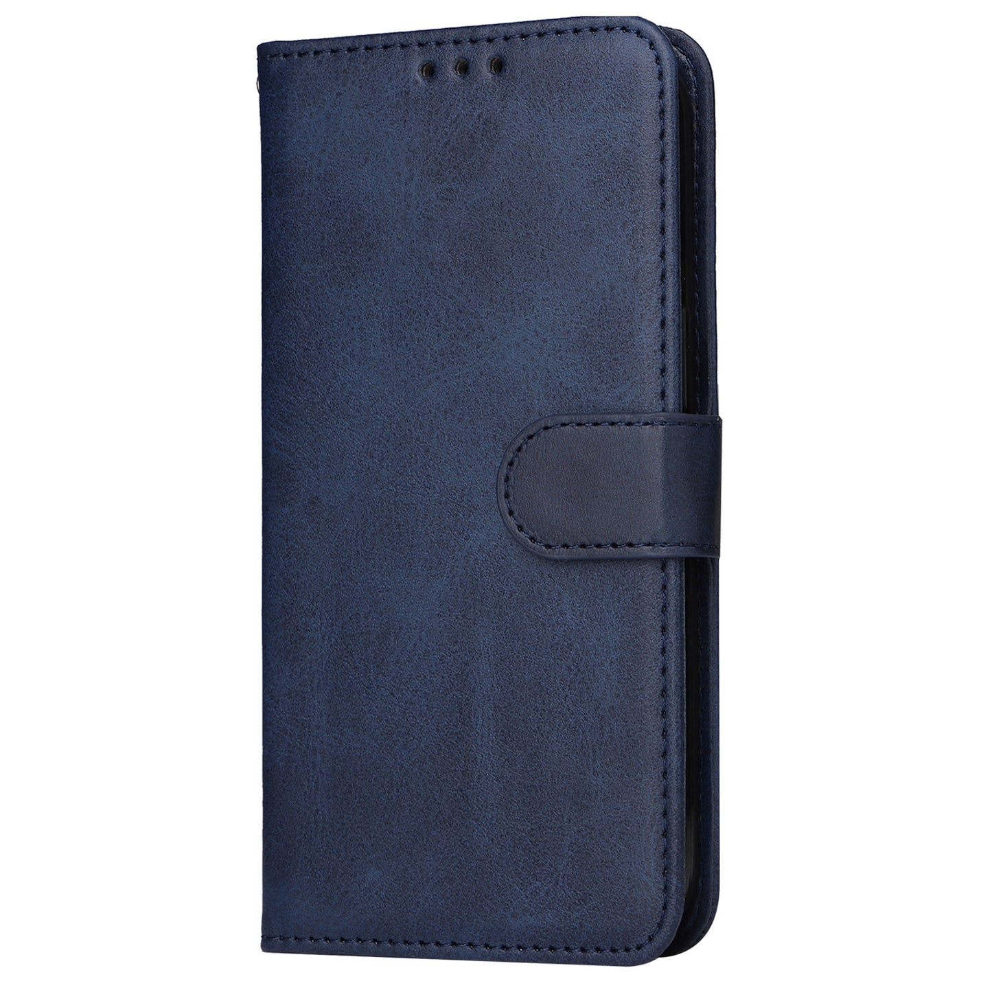 For Xiaomi Redmi Note 13 5G Case Stand Leather Phone Cover Wallet with Strap - Blue
