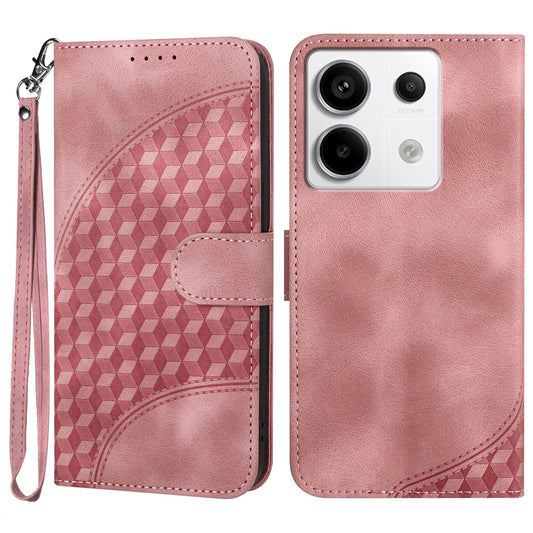 YX0060 For Xiaomi Redmi Note 13 Pro 5G / Poco X6 5G Case Elephant Head Pattern Leather Cover - Pink