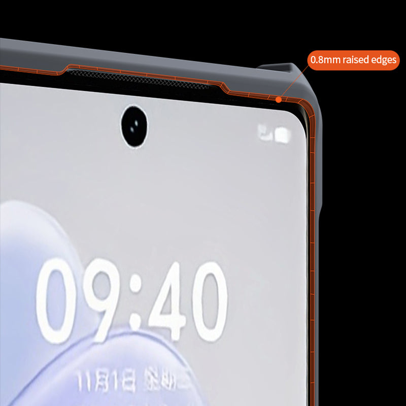 XUNDD For vivo X100 5G Acrylic+TPU Case Kickstand Magnetic Phone Shell - Black