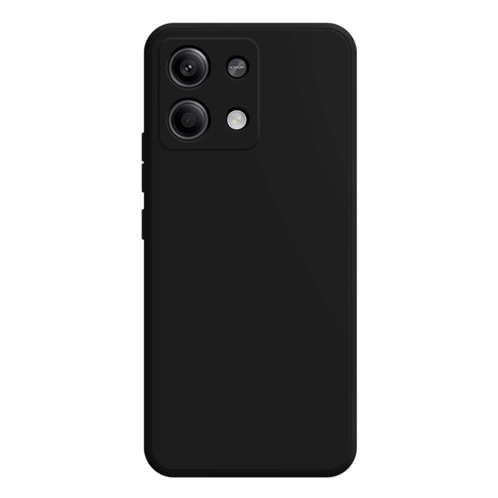 For Xiaomi Redmi Note 13 5G / 13 5G (China) Case Shockproof TPU Phone Cover with Straight Edge - Black