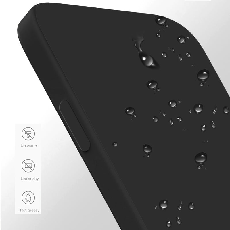 For Xiaomi Redmi Note 13 5G / 13 5G (China) Case Shockproof TPU Phone Cover with Straight Edge - Black