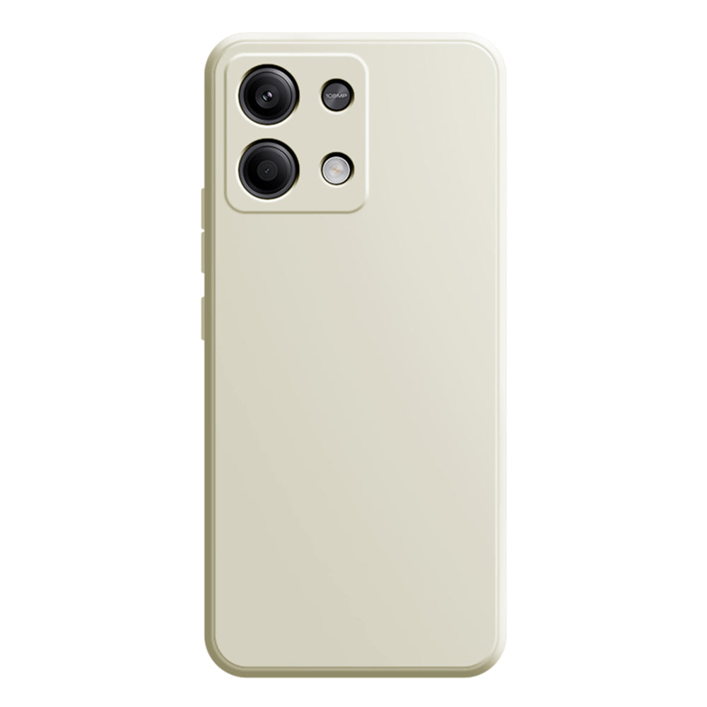 For Xiaomi Redmi Note 13 5G / 13 5G (China) Case Shockproof TPU Phone Cover with Straight Edge - Antique White