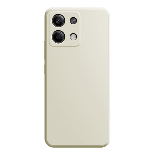 For Xiaomi Redmi Note 13 5G / 13 5G (China) Case Shockproof TPU Phone Cover with Straight Edge - Antique White