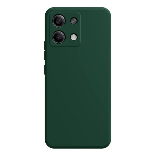 For Xiaomi Redmi Note 13 5G / 13 5G (China) Case Shockproof TPU Phone Cover with Straight Edge - Dark Green