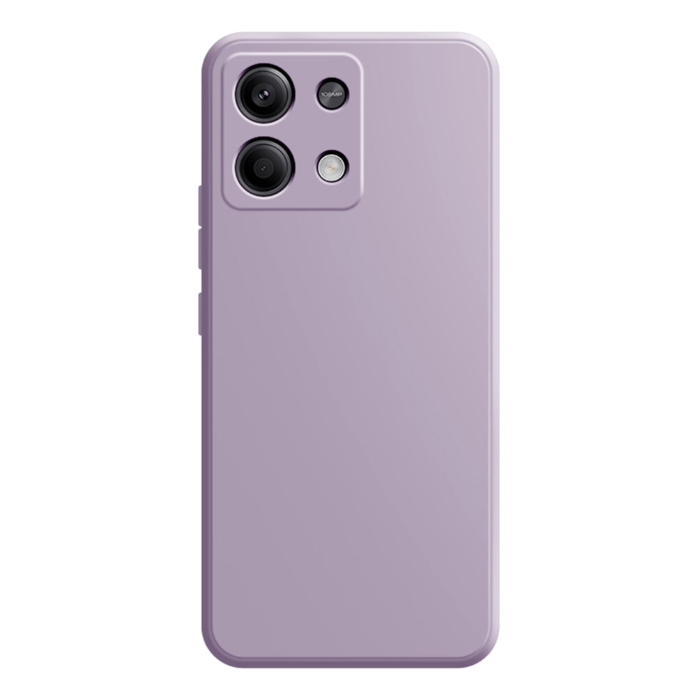 For Xiaomi Redmi Note 13 5G / 13 5G (China) Case Shockproof TPU Phone Cover with Straight Edge - Grass Purple