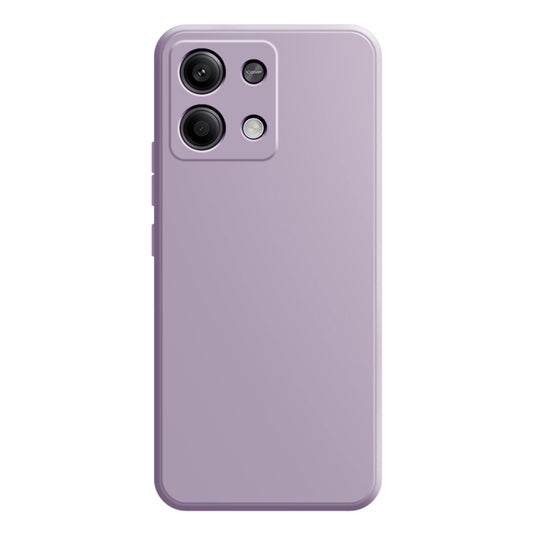 For Xiaomi Redmi Note 13 5G / 13 5G (China) Case Shockproof TPU Phone Cover with Straight Edge - Grass Purple