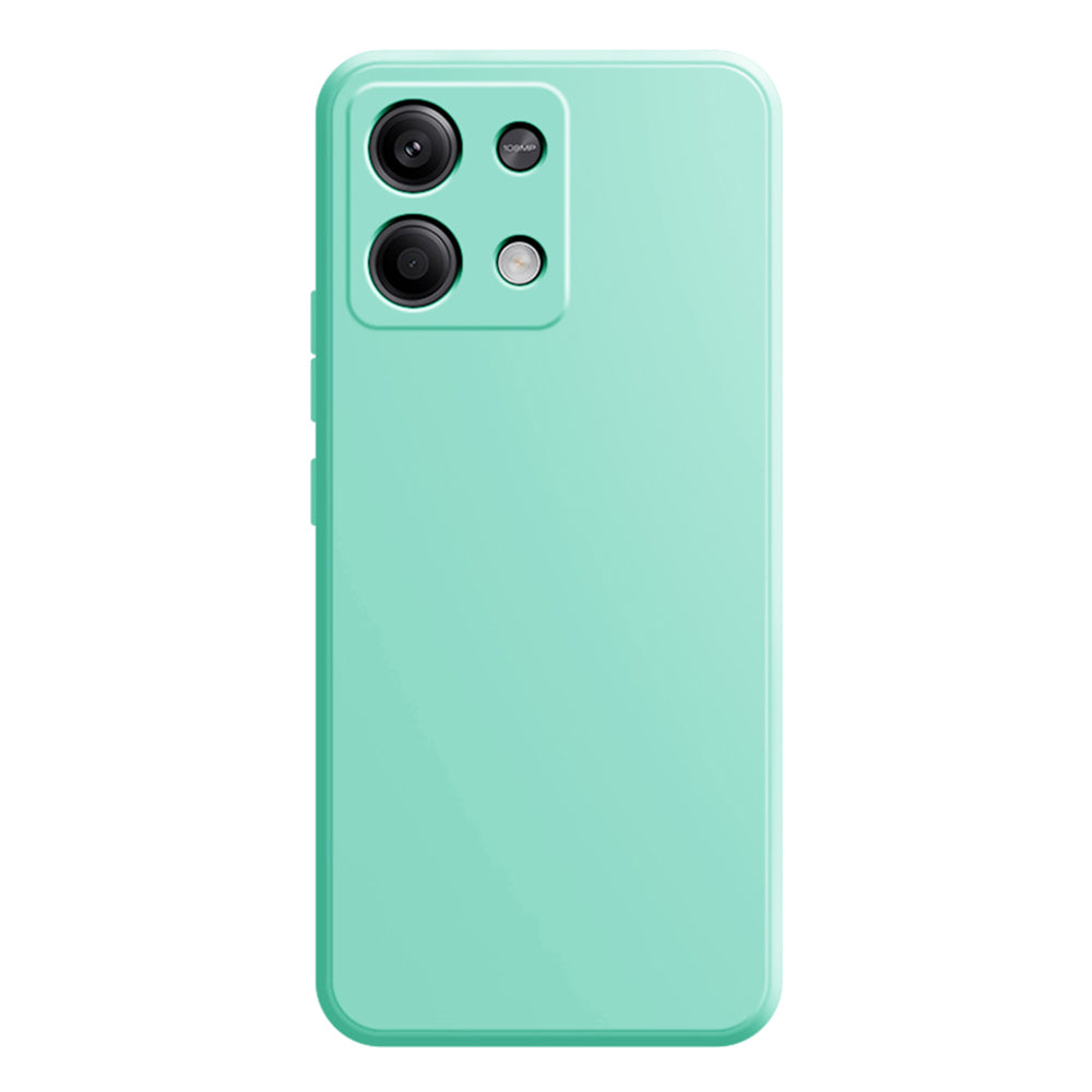 For Xiaomi Redmi Note 13 5G / 13 5G (China) Case Shockproof TPU Phone Cover with Straight Edge - Light Cyan