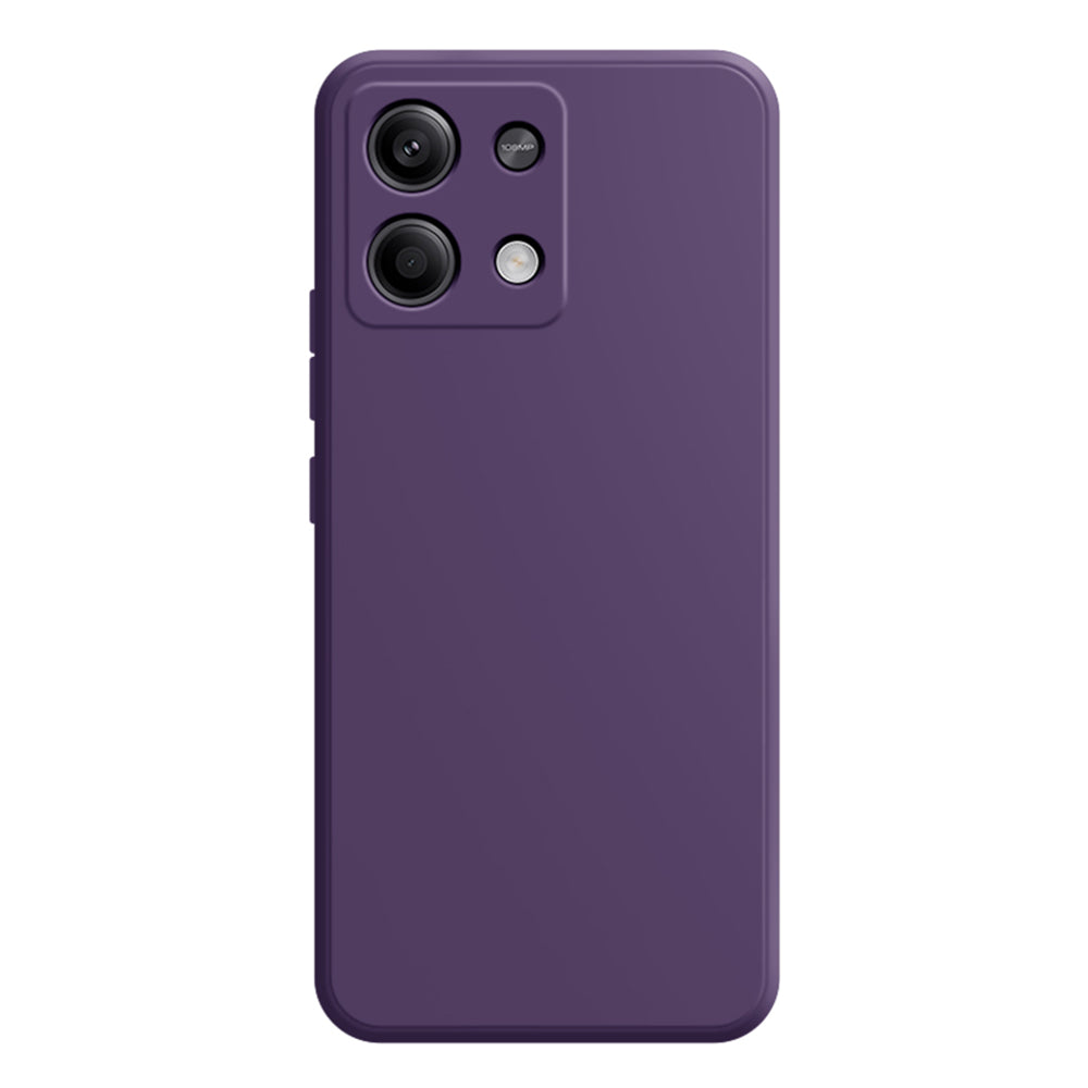 For Xiaomi Redmi Note 13 5G / 13 5G (China) Case Shockproof TPU Phone Cover with Straight Edge - Dark Purple