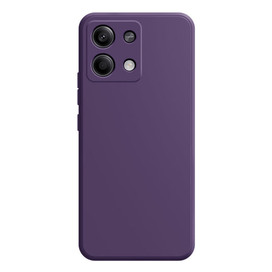 For Xiaomi Redmi Note 13 5G / 13 5G (China) Case Shockproof TPU Phone Cover with Straight Edge - Dark Purple
