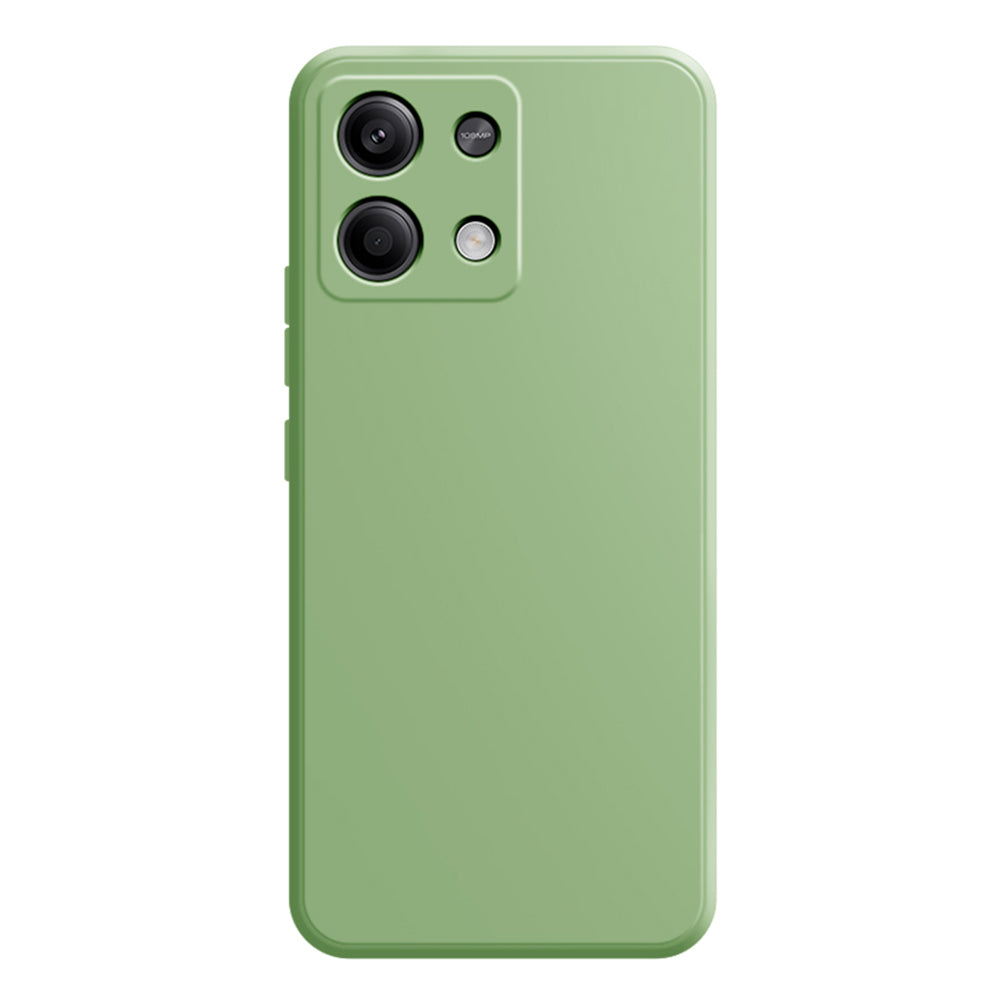For Xiaomi Redmi Note 13 5G / 13 5G (China) Case Shockproof TPU Phone Cover with Straight Edge - Matcha Green