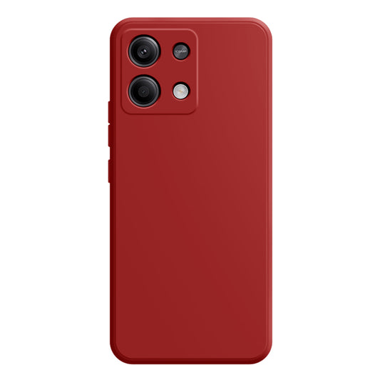 For Xiaomi Redmi Note 13 5G / 13 5G (China) Case Shockproof TPU Phone Cover with Straight Edge - Camellia Red