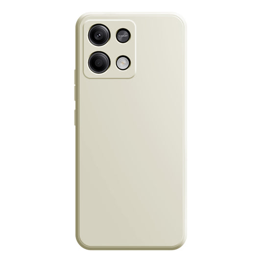 For Xiaomi Redmi Note 13 Pro 5G / Poco X6 5G Shockproof Case TPU Phone Cover with Straight Edge - Antique White