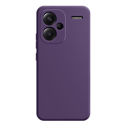 For Xiaomi Redmi Note 13 Pro+ 5G TPU Case Straight Edge Protection Phone Cover - Dark Purple