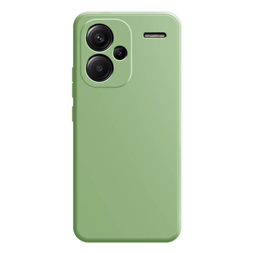 For Xiaomi Redmi Note 13 Pro+ 5G TPU Case Straight Edge Protection Phone Cover - Matcha Green