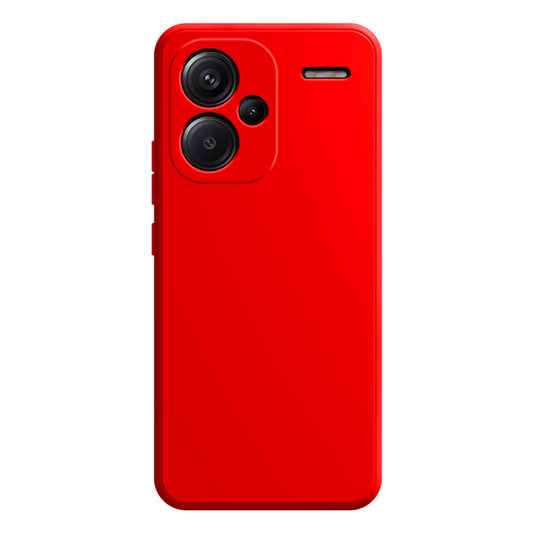 For Xiaomi Redmi Note 13 Pro+ 5G TPU Case Straight Edge Protection Phone Cover - Red