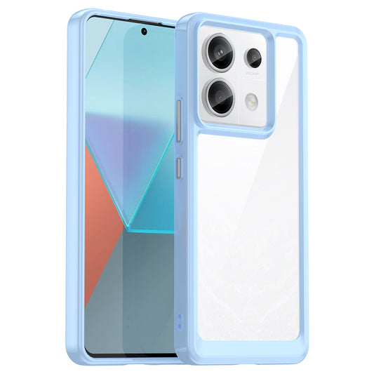For Xiaomi Redmi Note 13 Pro 5G / Poco X6 5G Phone Case TPU+Acrylic Protective Cover - Blue