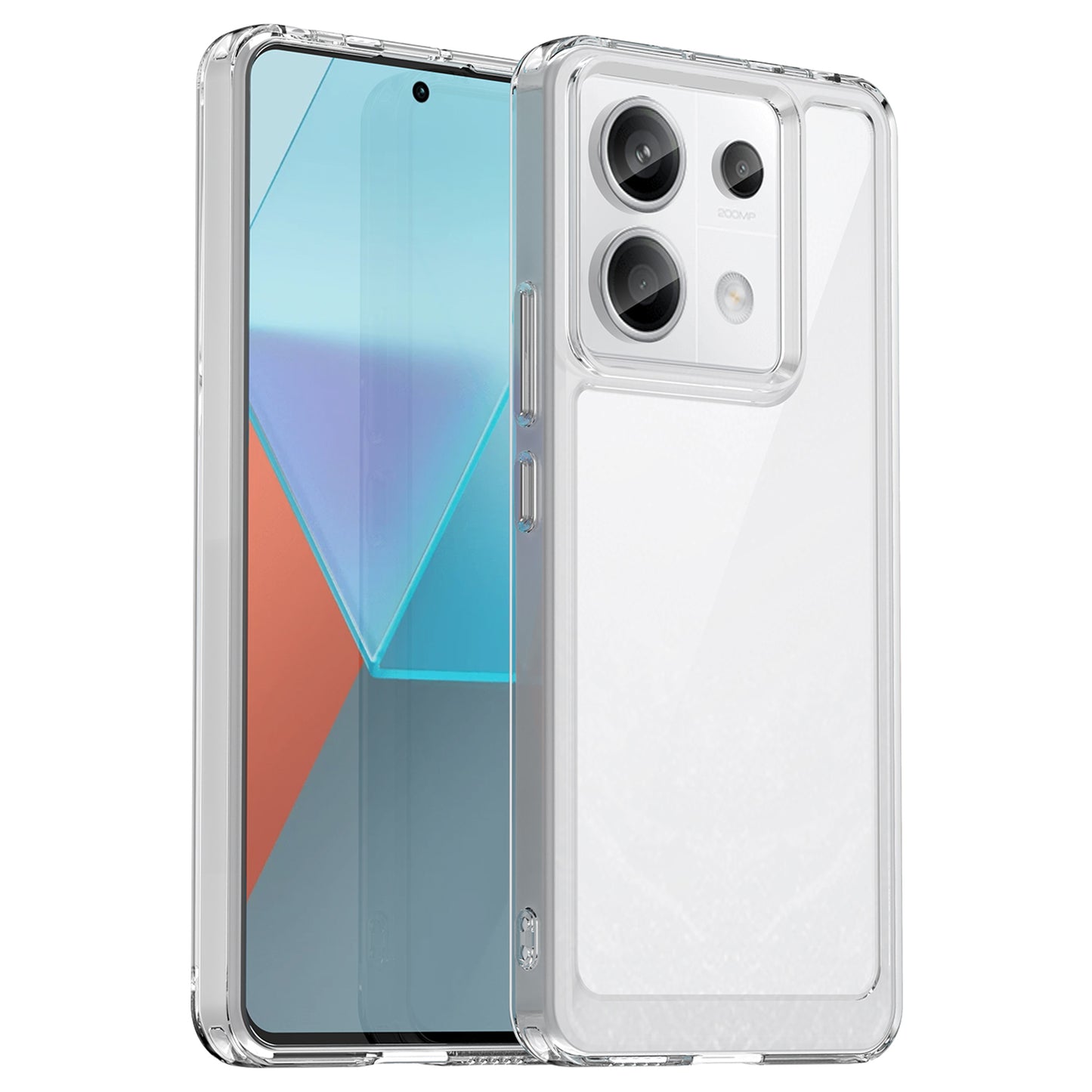 For Xiaomi Redmi Note 13 Pro 5G / Poco X6 5G Phone Case TPU+Acrylic Protective Cover - Transparent