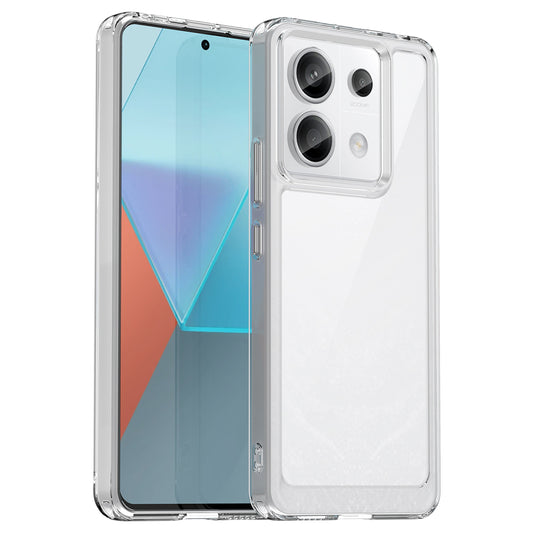 For Xiaomi Redmi Note 13 Pro 5G / Poco X6 5G Phone Case TPU+Acrylic Protective Cover - Transparent