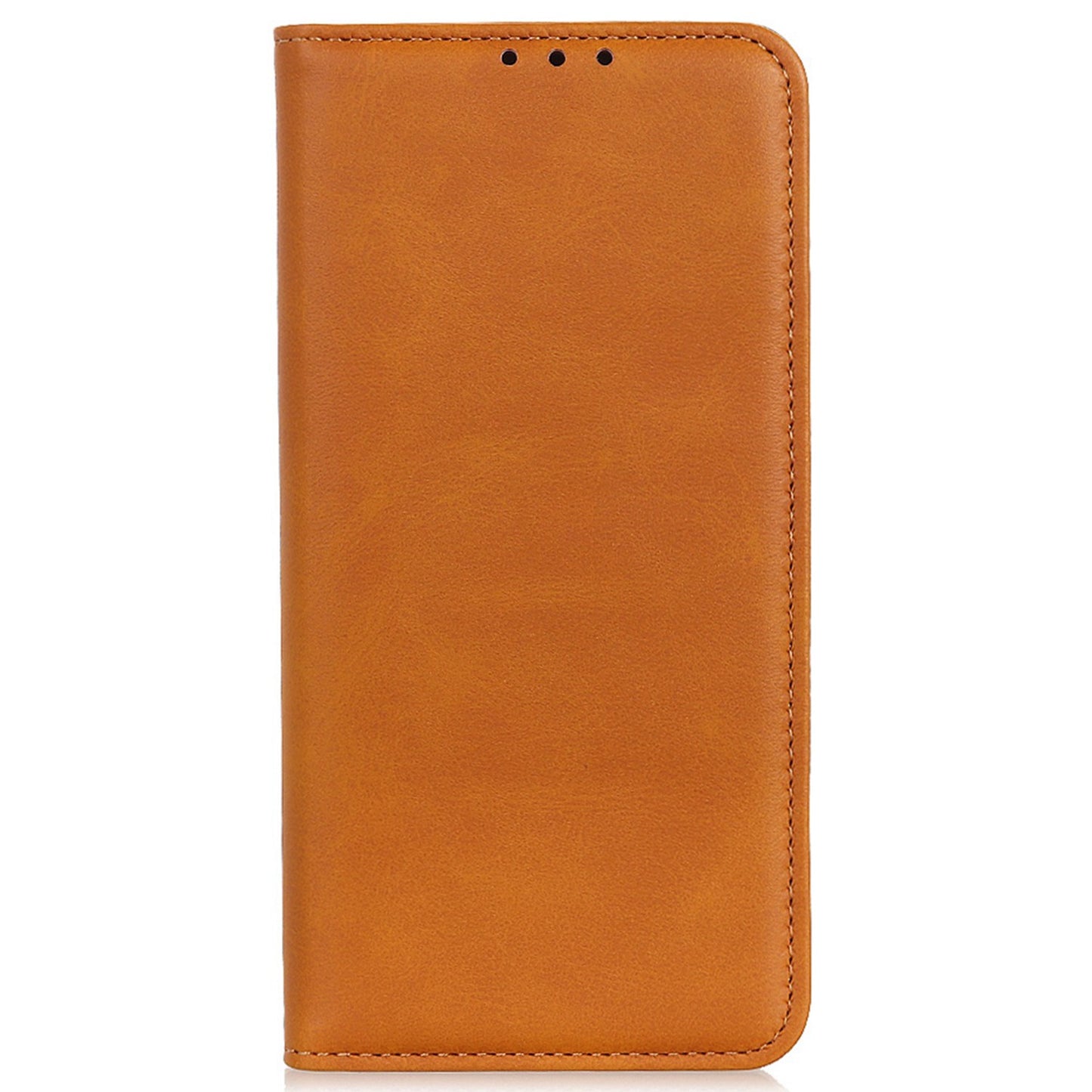 For Xiaomi Redmi Note 13R Pro 5G Split Leather Case Wallet Magnetic Closing Cover - Brown