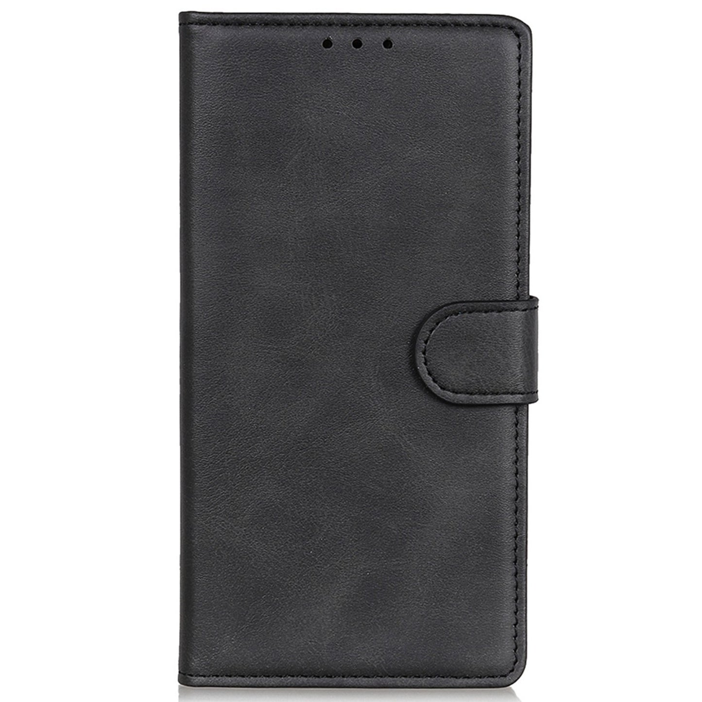 For Xiaomi Redmi Note 13R Pro 5G Wallet Leather Phone Case Cowhide Texture - Black