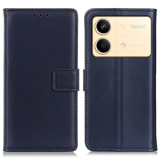 For Xiaomi Redmi Note 13R Pro 5G Leather Wallet Case Protective Phone Cover - Blue