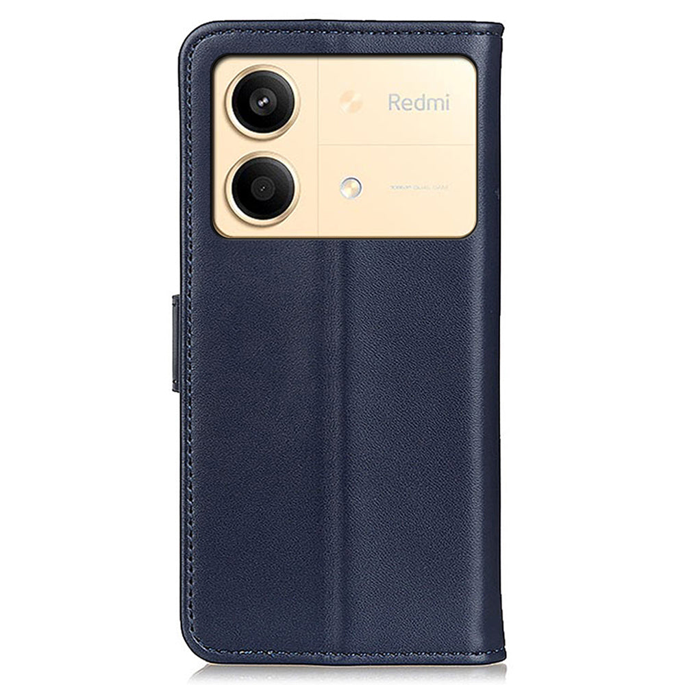 For Xiaomi Redmi Note 13R Pro 5G Leather Wallet Case Protective Phone Cover - Blue