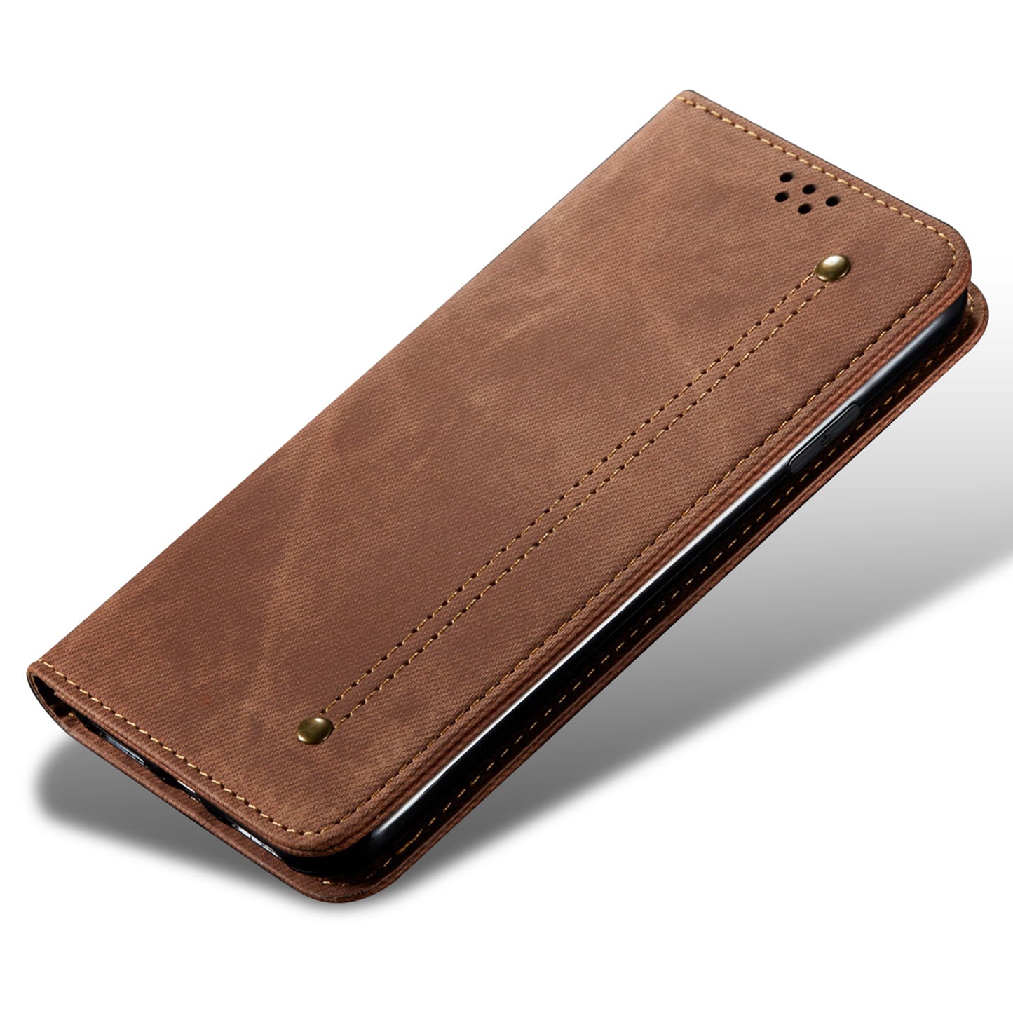 For Xiaomi Redmi Note 13R Pro 5G Phone Case PU Leather Flip Cover with Wallet Card Holder - Coffee