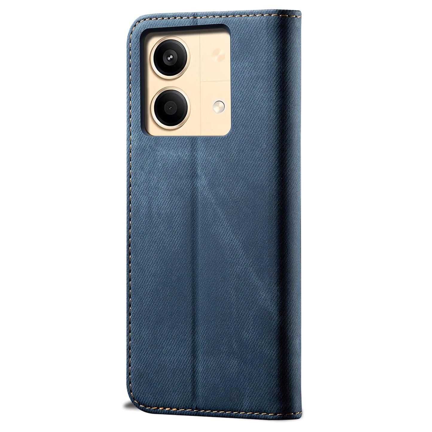 For Xiaomi Redmi Note 13R Pro 5G Phone Case PU Leather Flip Cover with Wallet Card Holder - Blue
