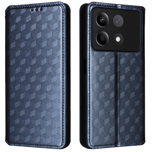 For Xiaomi Redmi Note 13R Pro 5G Cell Phone Case Stand Anti-Scratch Mobile Phone Cover - Blue