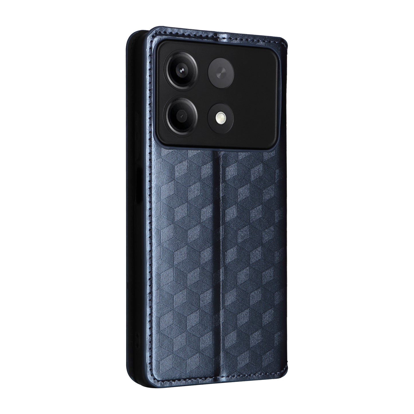For Xiaomi Redmi Note 13R Pro 5G Cell Phone Case Stand Anti-Scratch Mobile Phone Cover - Blue