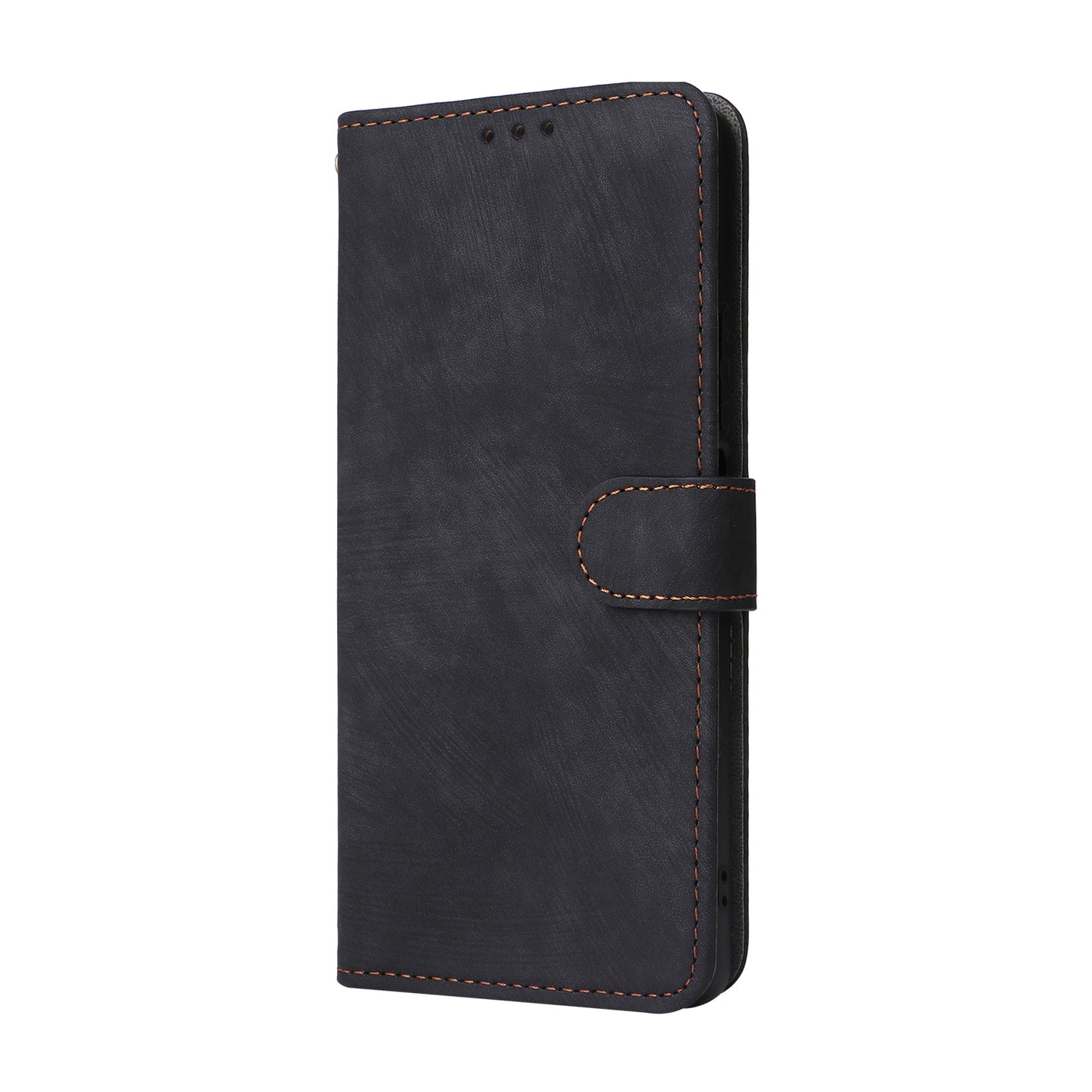 For Xiaomi Redmi Note 13R Pro 5G Case RFID Blocking Wallet PU Leather+TPU Phone Cover - Black