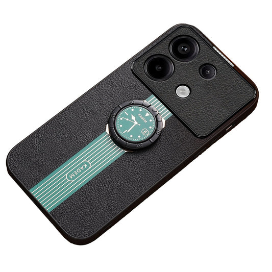 KADEM For Xiaomi Redmi Note 13 4G Cover Ring Kickstand Electroplating Cell Phone Cases - Green