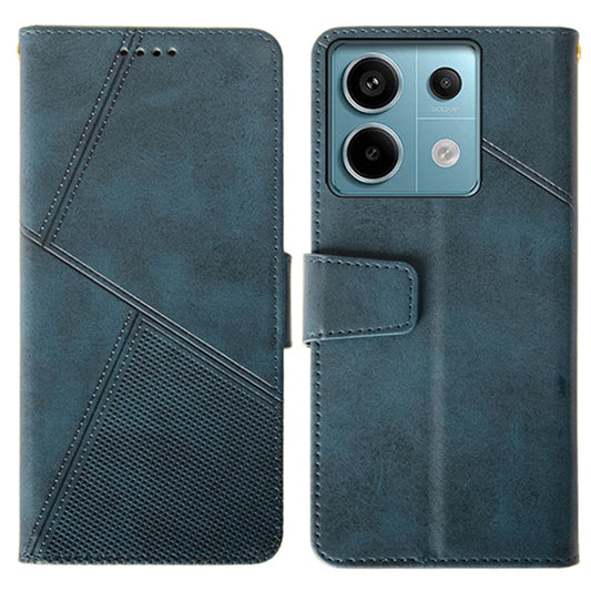 IDEWEI For Xiaomi Redmi Note 13 Pro 5G / Poco X6 5G PU Leather Wallet Case Calf Texture Flip Phone Cover - Blue