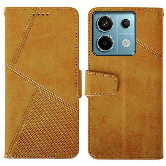 IDEWEI For Xiaomi Redmi Note 13 Pro 5G / Poco X6 5G PU Leather Wallet Case Calf Texture Flip Phone Cover - Orange