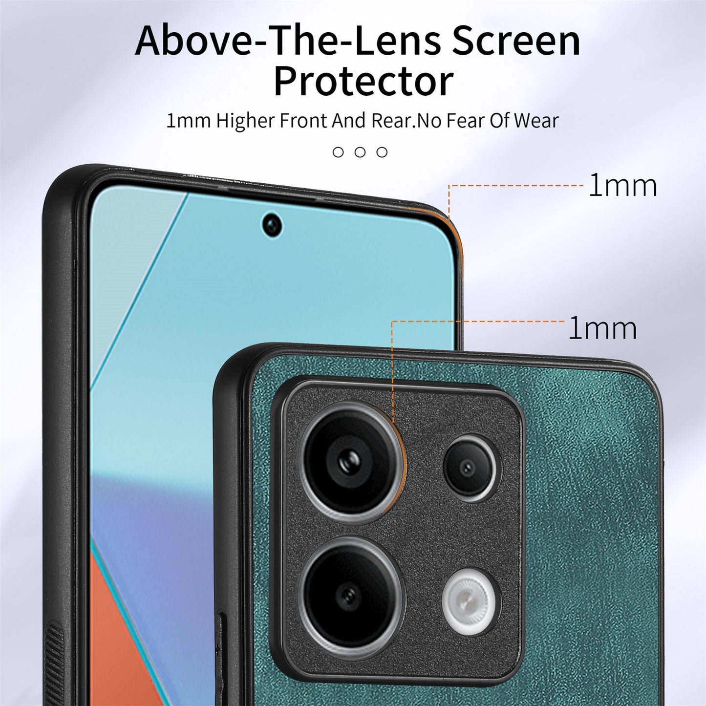 D2 For Xiaomi Redmi Note 13 Pro 5G / Poco X6 5G Phone Case with Ring Kickstand Anit-Fall Cover - Green