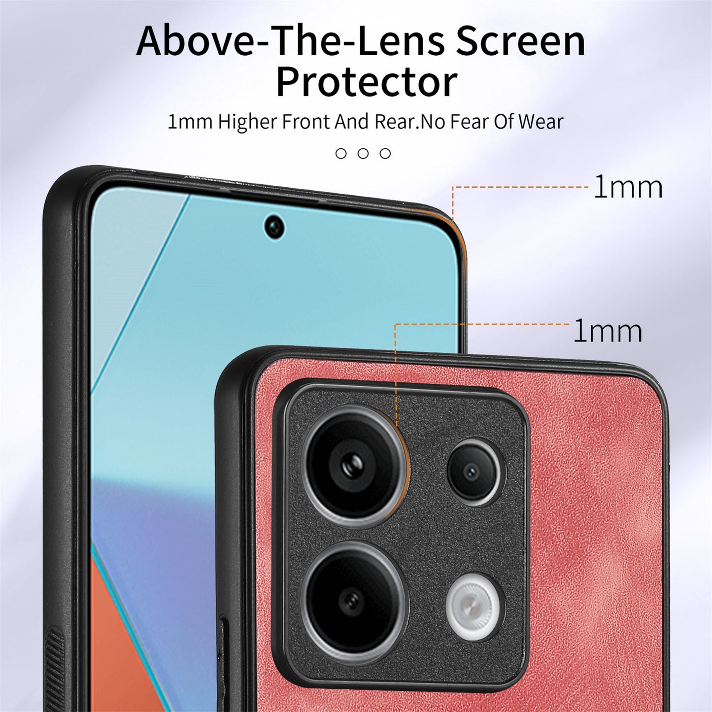 D2 For Xiaomi Redmi Note 13 Pro 5G / Poco X6 5G Phone Case with Ring Kickstand Anit-Fall Cover - Pink