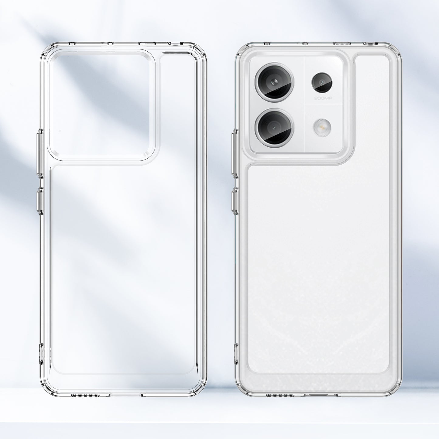 Candy Series for Xiaomi Redmi Note 13 Pro 5G / Poco X6 5G Case Clear TPU Mobile Phone Cover - Transparent