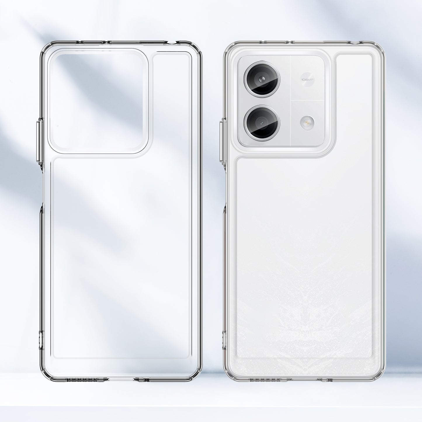 For Xiaomi Redmi Note 13 5G Case Candy Series Clear TPU Cell Phone Cover - Transparent