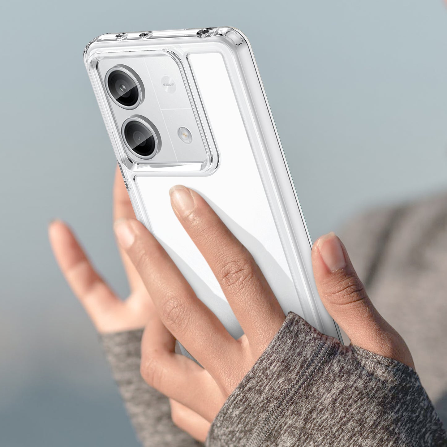 For Xiaomi Redmi Note 13 5G Case Candy Series Clear TPU Cell Phone Cover - Transparent