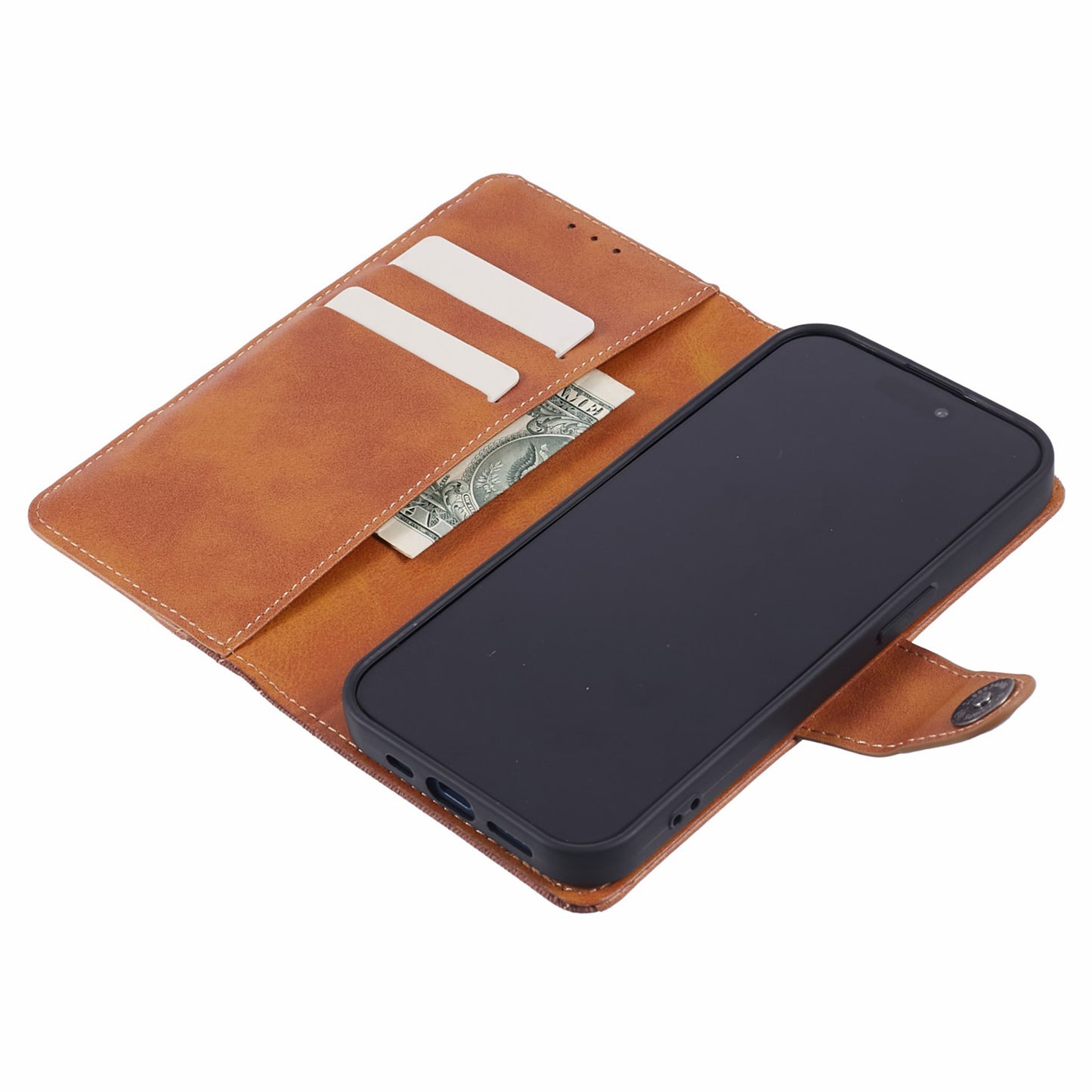 For Xiaomi Redmi Note 13 5G Cell Phone Case Crazy Horse Texture Full Protection Shell - Brown
