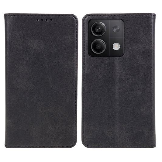For Xiaomi Redmi Note 13 Pro 5G / Poco X6 5G Case Cell Phone Stand Cover Shockproof PU Leather Wallet - Black