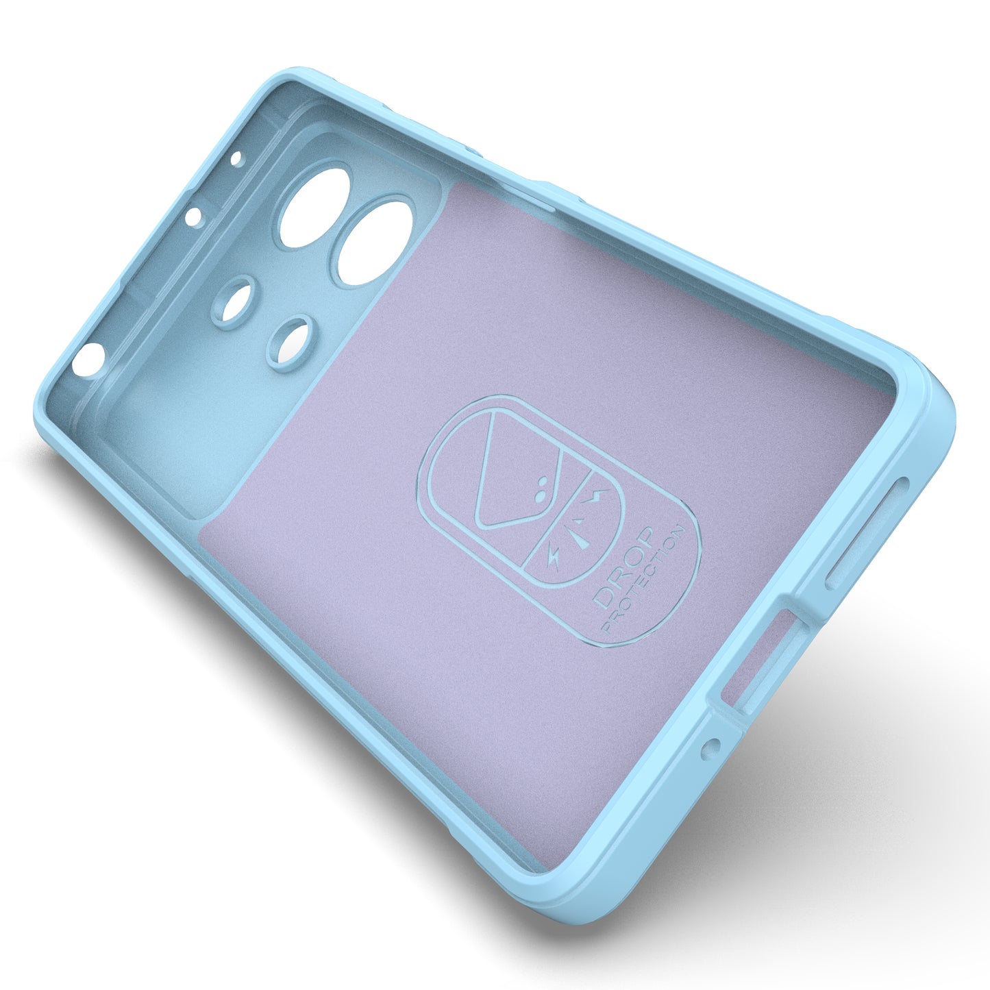 For Xiaomi Redmi Note 13R Pro 5G TPU Case Anti-drop Phone Cover - Baby Blue